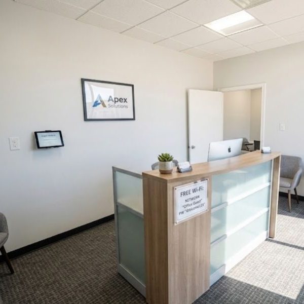 Reception area for a small business